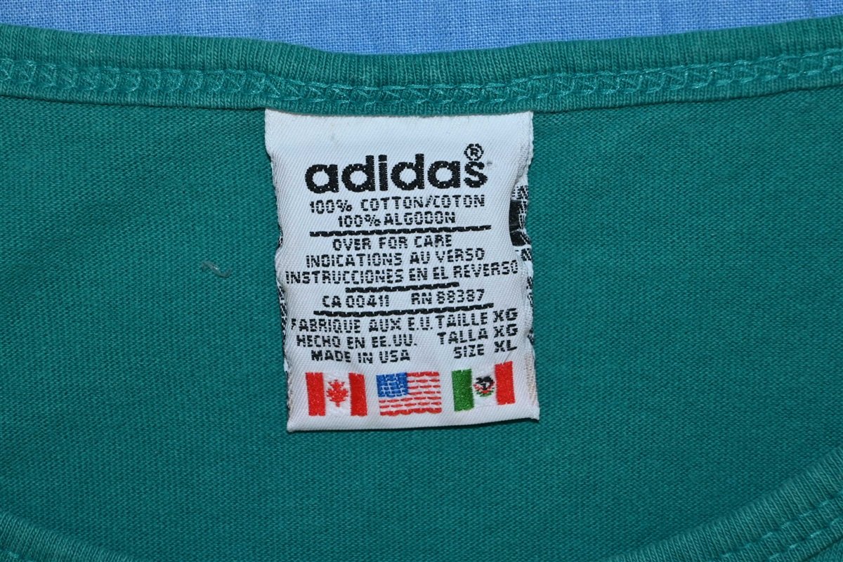 90s Adidas Trefoil Logo Three Stripe Tank t-shirt Extra product image 5