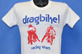 80s Dragbike! Racing Team Double Sided White t-shirt Small product image 1
