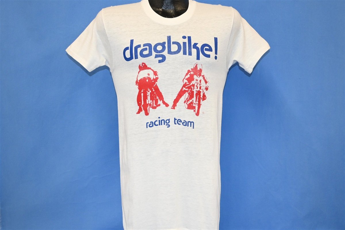 80s Dragbike! Racing Team Double Sided White t-shirt Small product image 2