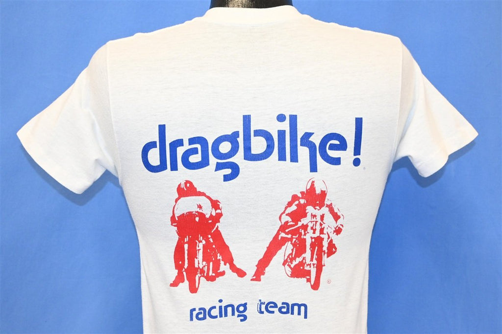 80s Dragbike! Racing Team Double Sided White t-shirt Small product image 3