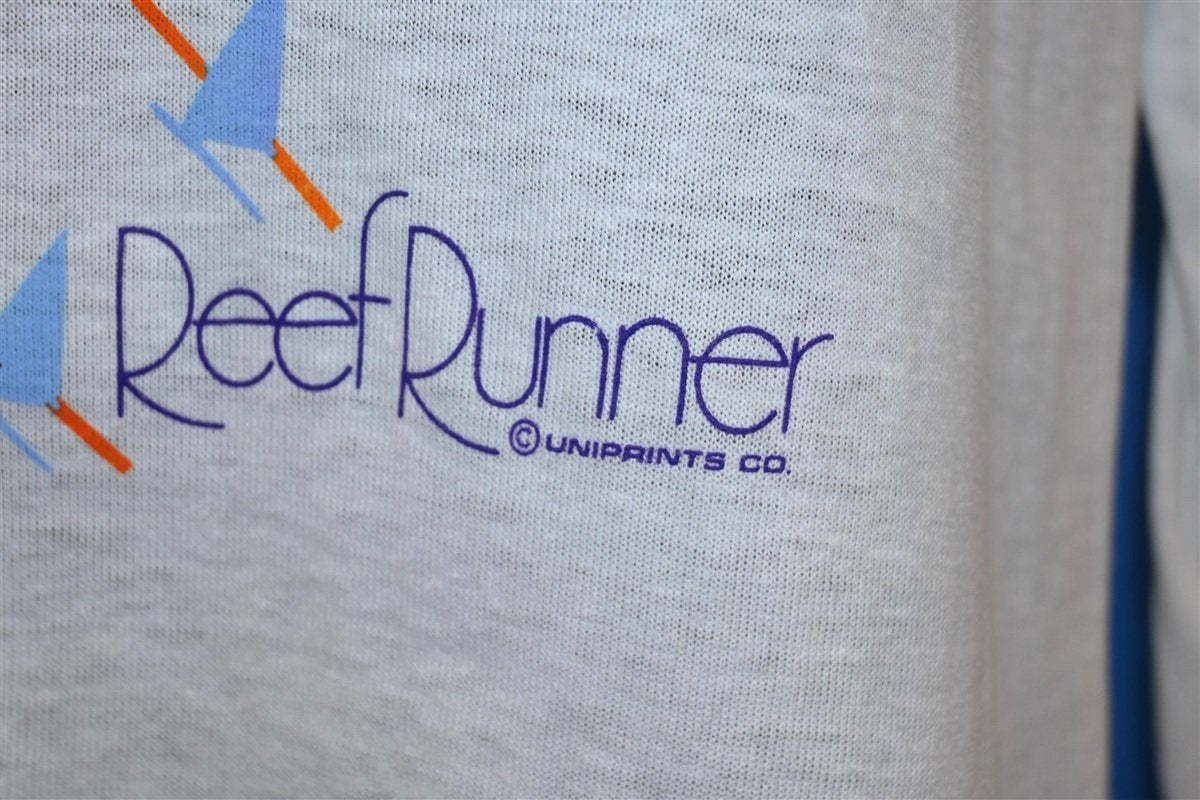80s Reef Runner Windsurfing White Surf t-shirt Medium product image 3