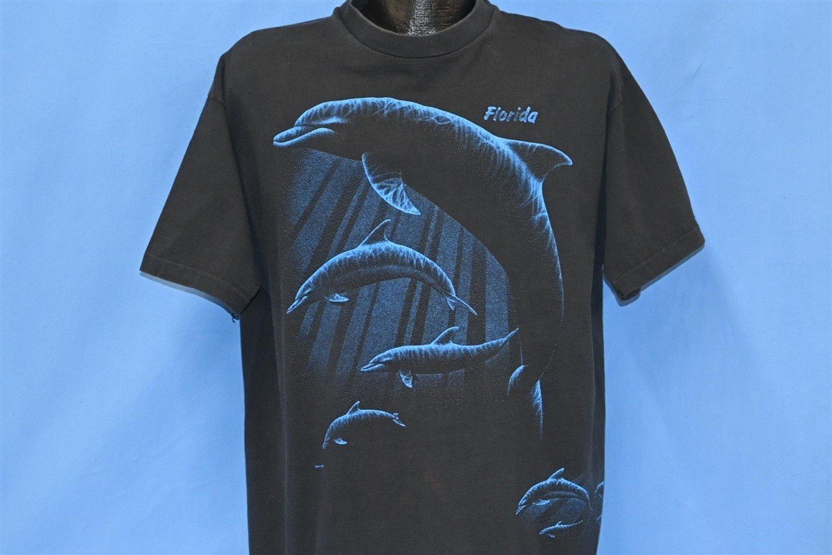 80s Dolphins Florida Underwater Marine Life t-shirt Extra product image 1