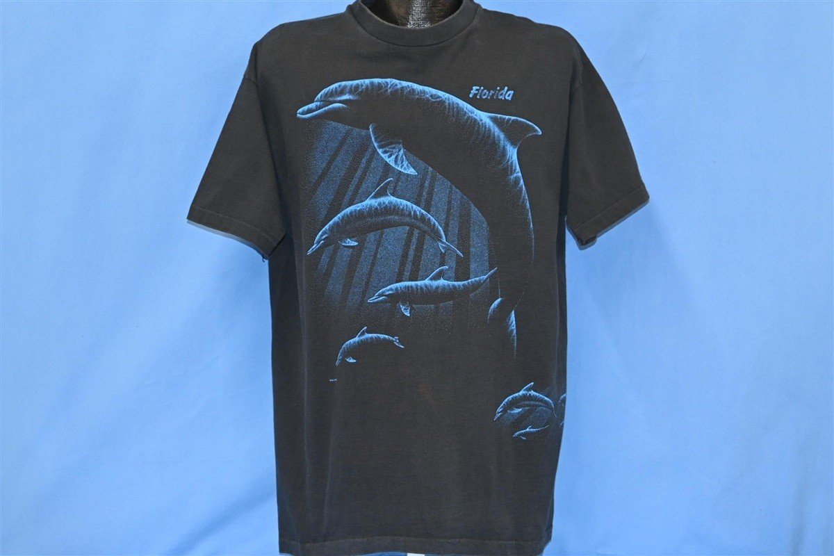 80s Dolphins Florida Underwater Marine Life t-shirt Extra product image 2