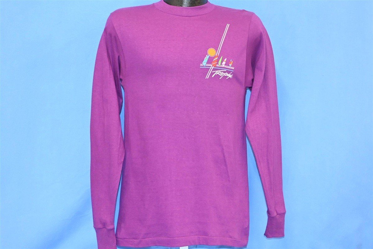 80s Tropix Windsurfing Striped Surf Long Sleeve t-shirt product image 2
