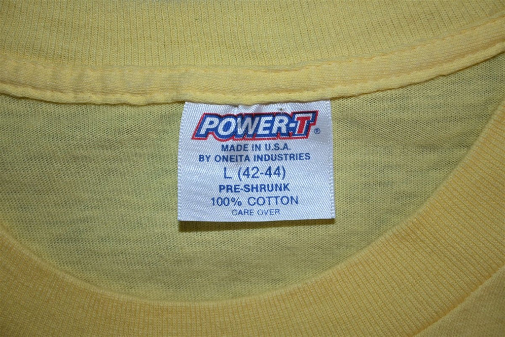 80s Taco Ole Hawaii Sunset Palm Tree Logo Yellow t-shirt product image 5