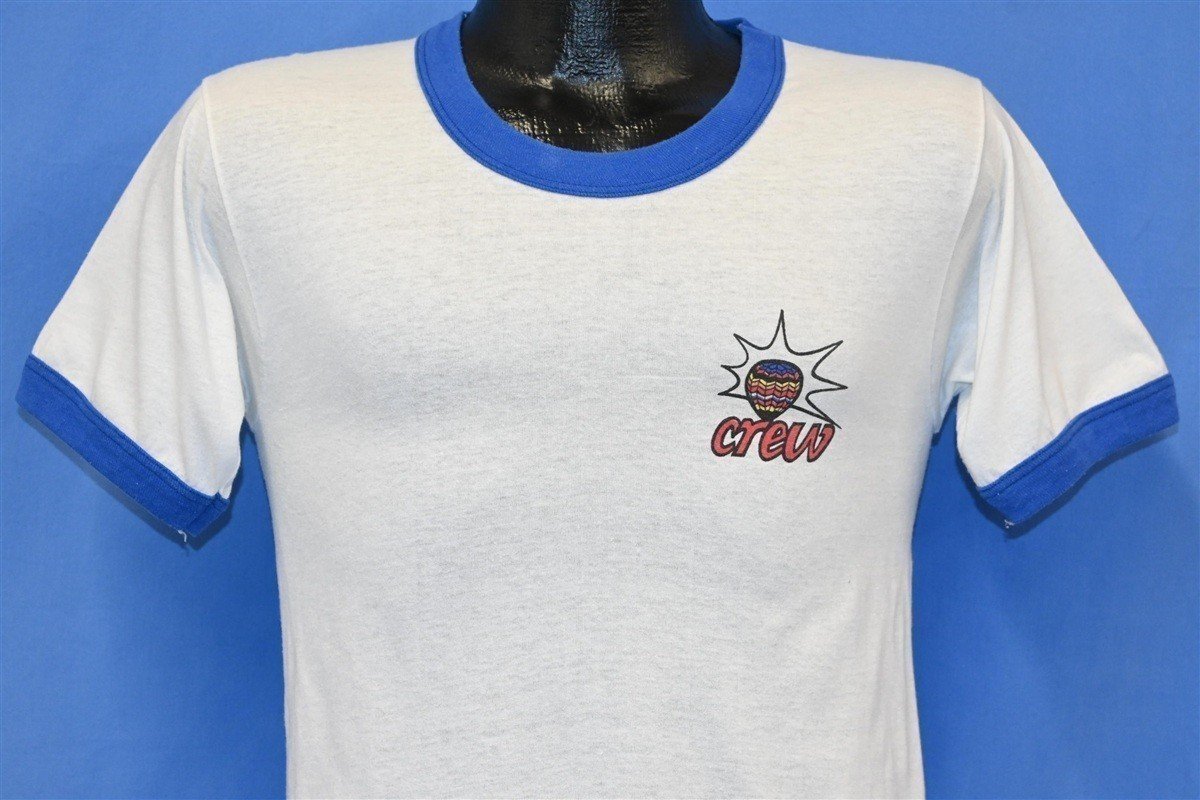 80s Above All Hot Air Balloon Charter Ringer Crew t-shirt product image 2