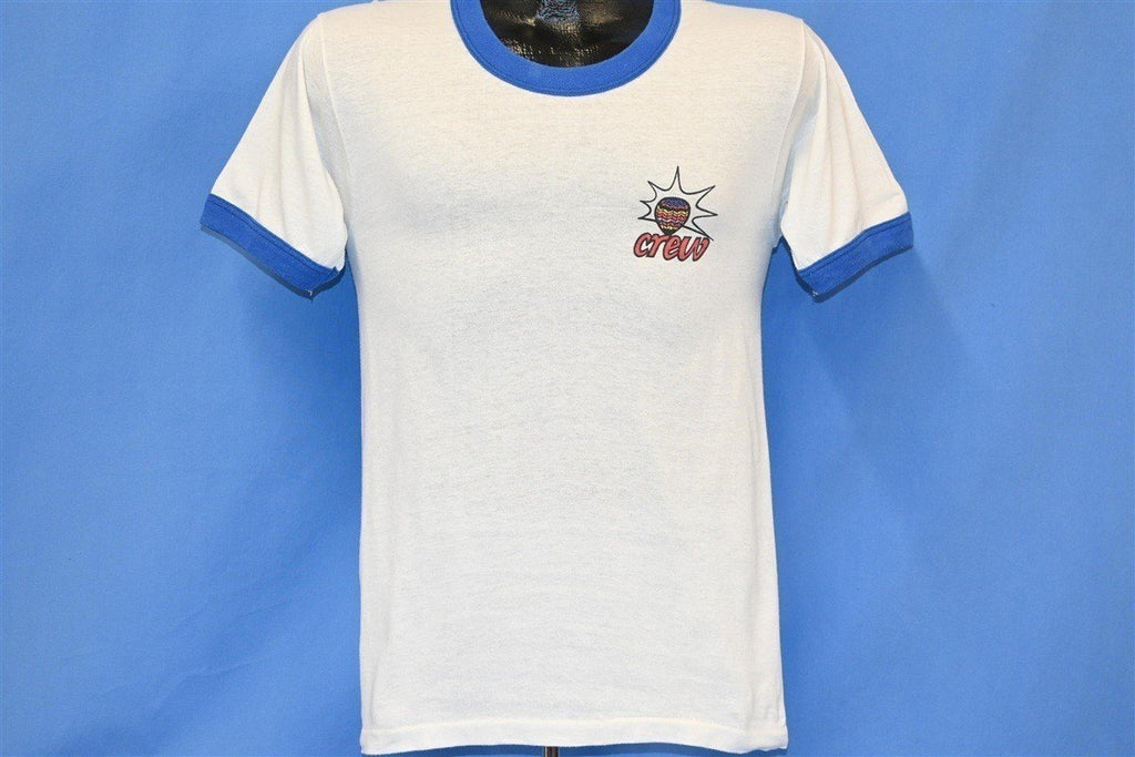 80s Above All Hot Air Balloon Charter Ringer Crew t-shirt product image 3