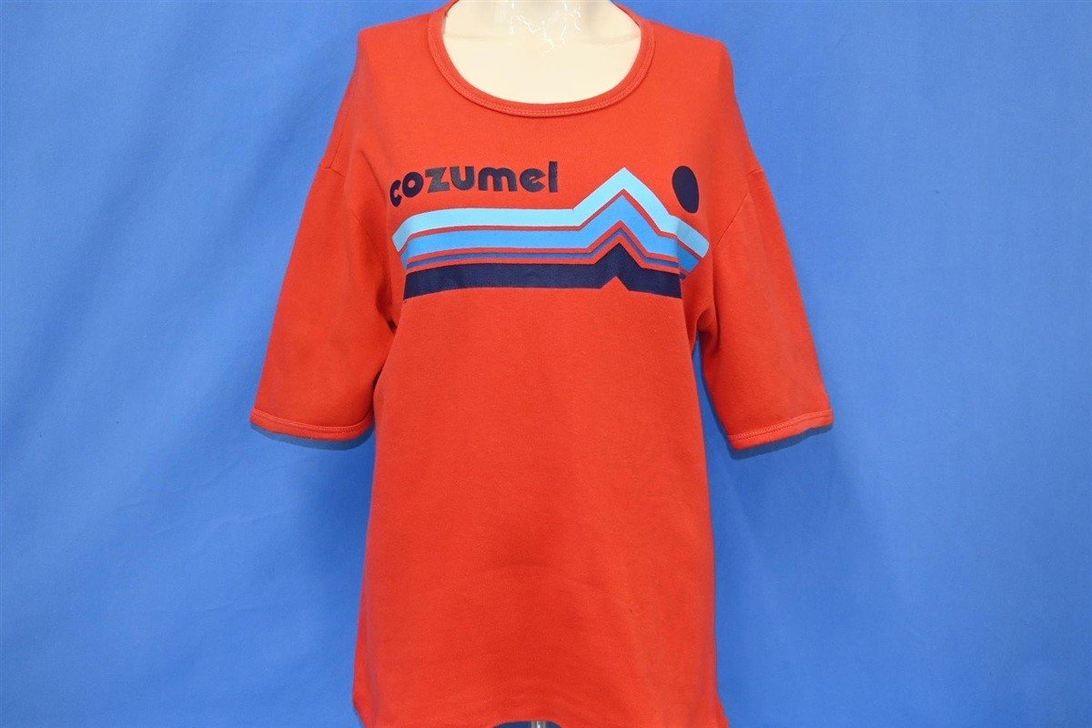 80s Cozumel Mexico Stripe Mountain Sunset t-shirt Women's product image 2