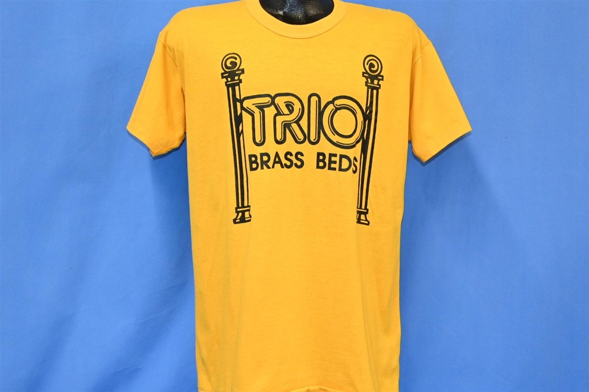 70s Trio Brass Beds Logo Goldenrod Furniture t-shirt Large product image 2
