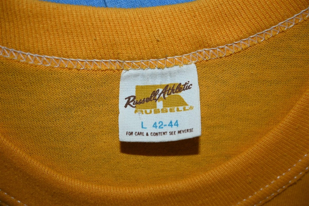 70s Trio Brass Beds Logo Goldenrod Furniture t-shirt Large product image 3
