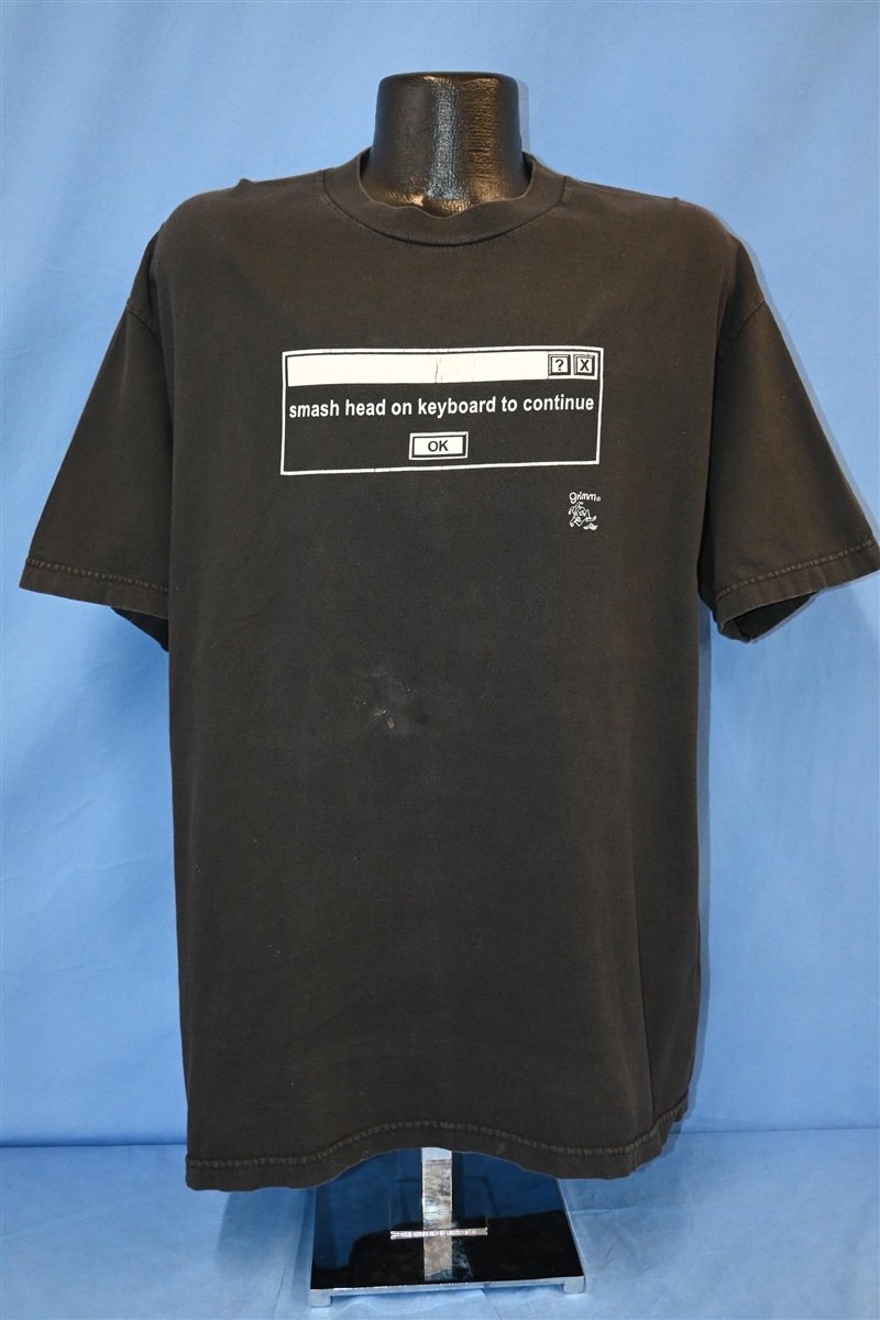 Y2K Smash Head On Keyboard to Continue t-shirt Extra Large product image 2