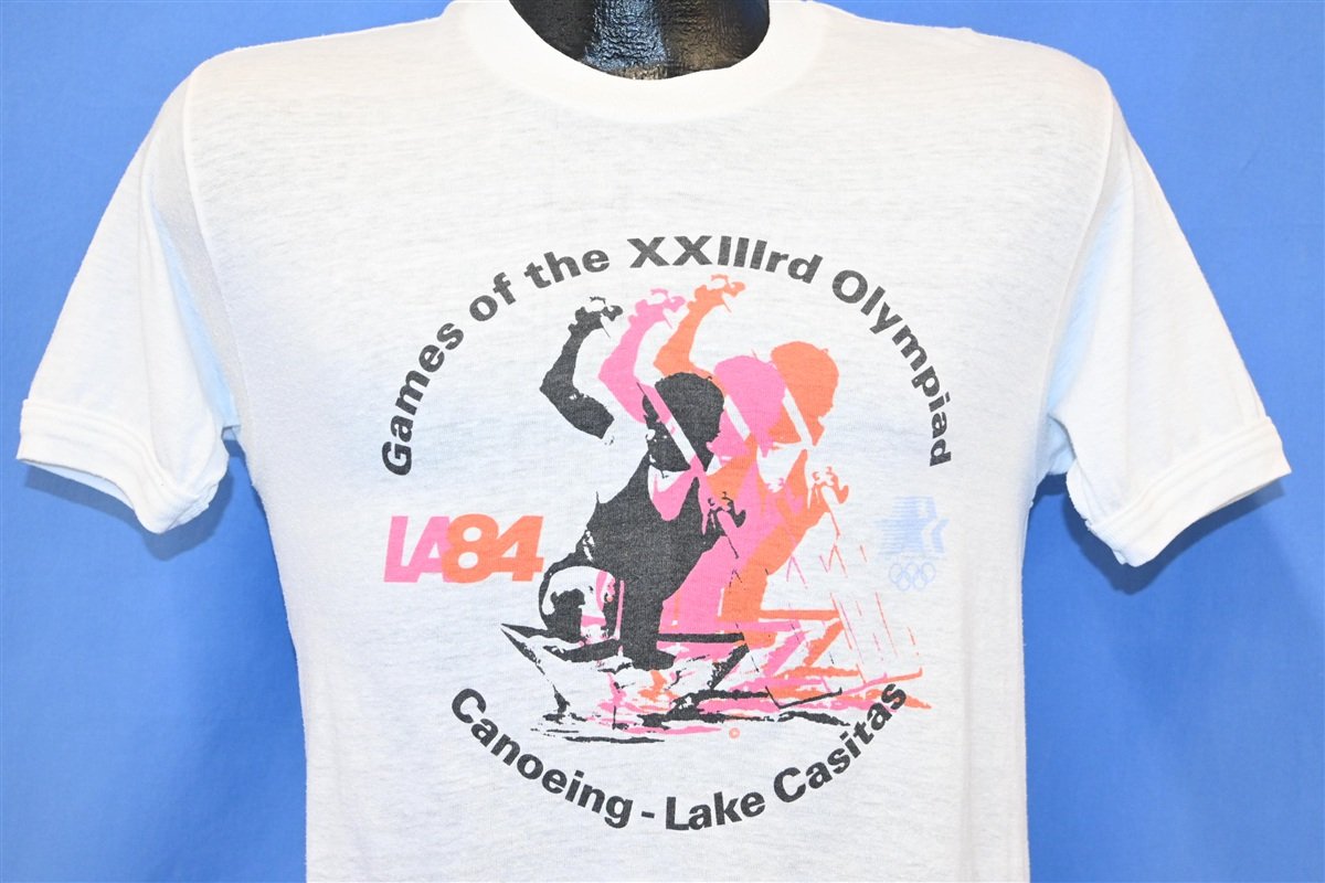 80s Los Angeles Olympic Games LA84 Canoeing t-shirt Small product image 1