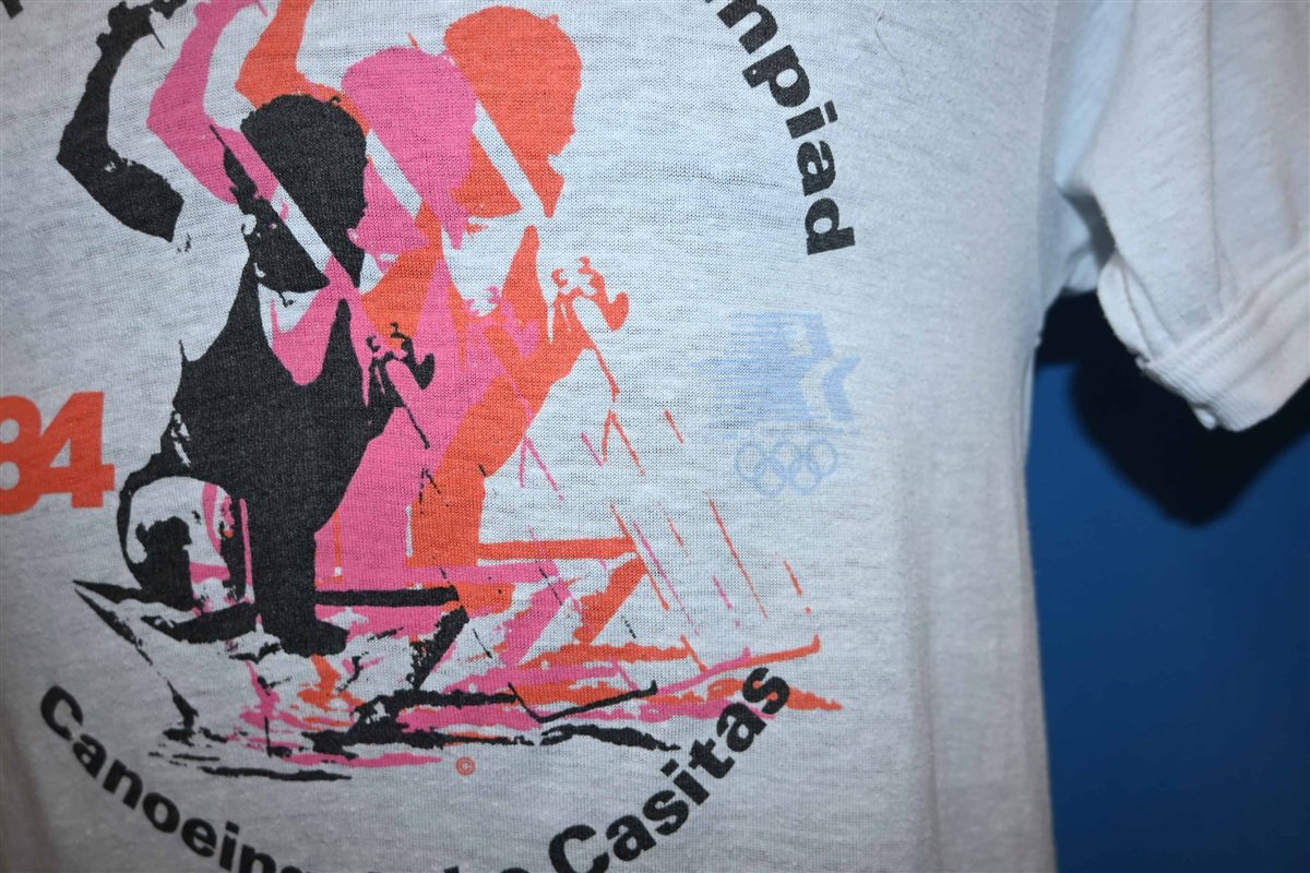80s Los Angeles Olympic Games LA84 Canoeing t-shirt Small product image 3