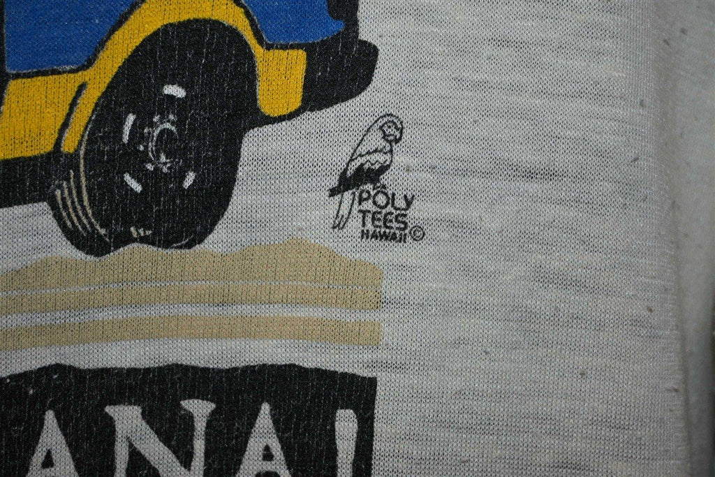 80s Poly Tees I Survived Road To Hana Hawaii t-shirt Extra product image 3
