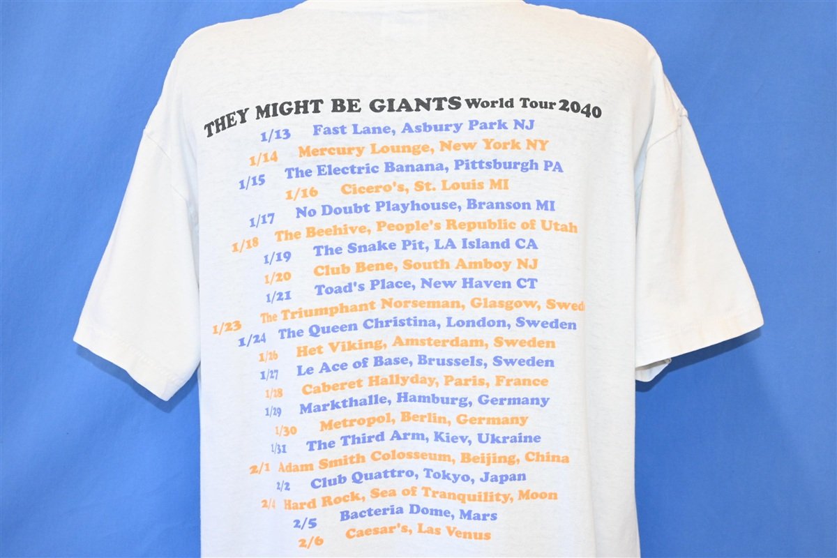 90s They Might be Giants World Tour 2040 t-shirt Extra Large product image 3