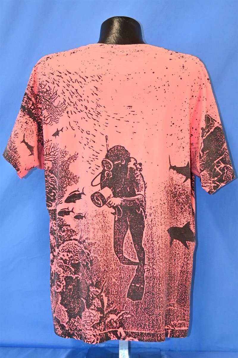 90s Guantanamo Bay All Over Print Scuba Diver t-shirt XXL product image 3