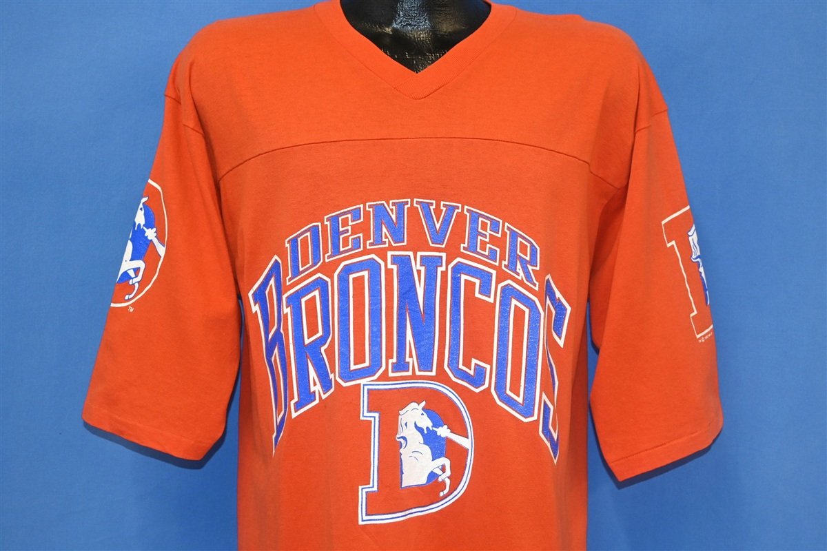 90s Denver Broncos NFL Football V-Neck Jersey t-shirt Large product image 1