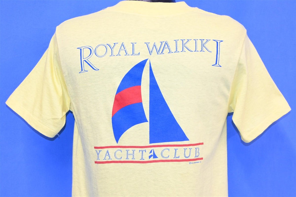 80s Royal Waikiki Yacht Club Sailboat Yellow t-shirt Medium product image 1