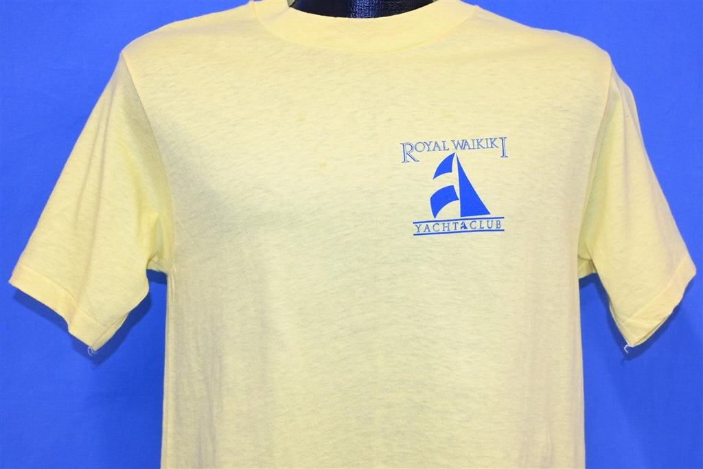 80s Royal Waikiki Yacht Club Sailboat Yellow t-shirt Medium product image 2