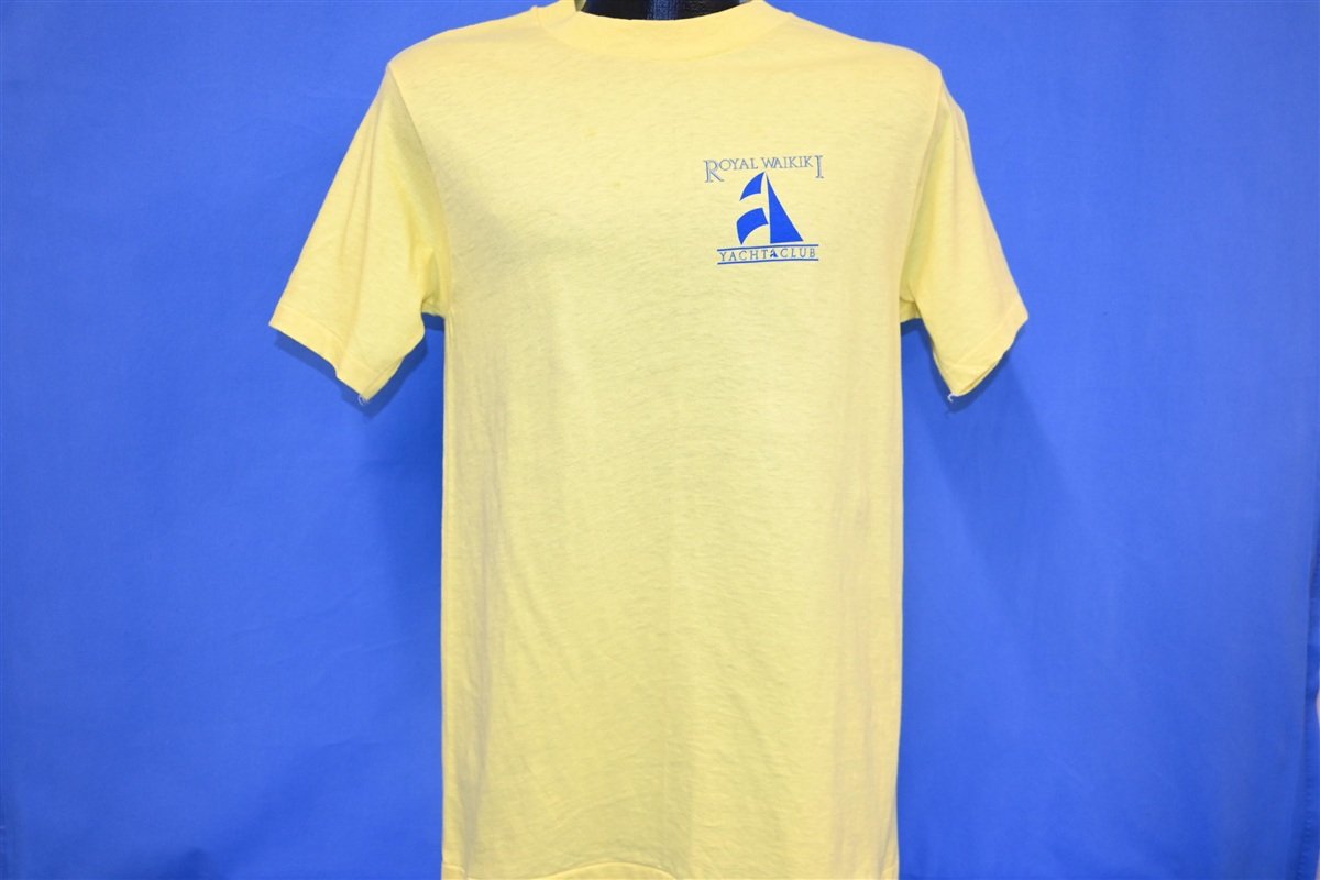 80s Royal Waikiki Yacht Club Sailboat Yellow t-shirt Medium product image 3
