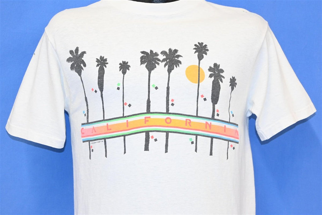 80s California Sunset Palm Trees White Tourist t-shirt product image 1