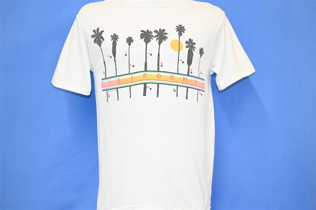 80s California Sunset Palm Trees White Tourist t-shirt product image 2