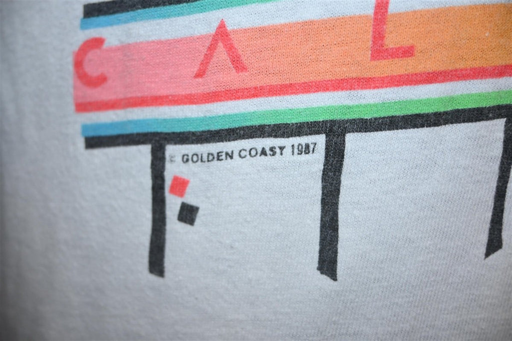 80s California Sunset Palm Trees White Tourist t-shirt product image 3