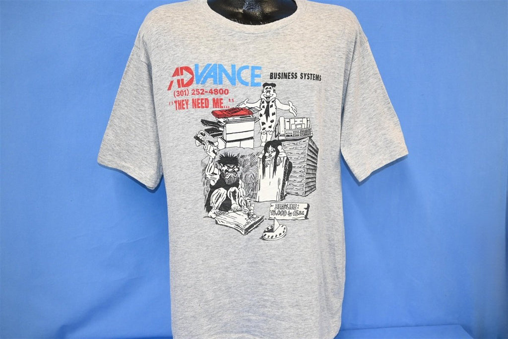 80s Advance Business Systems Rayon Tri Blend t-shirt Large product image 2
