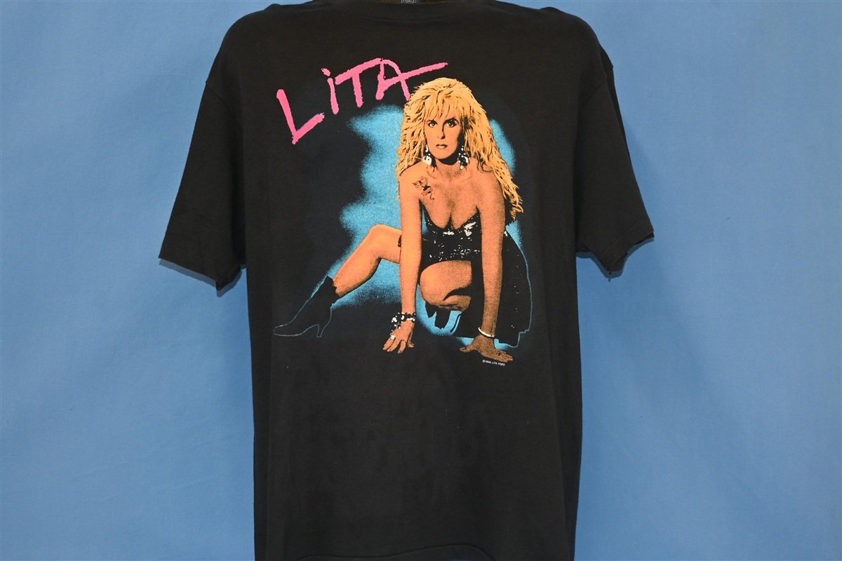 80s Lita Ford 1988 Album Kiss Me Deadly t-shirt Extra Large product image 2
