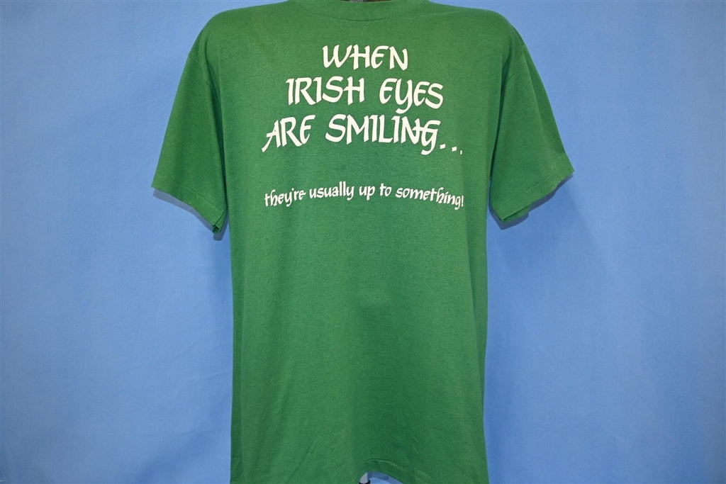 80s When Irish Eyes Are Smiling Up to Something t-shirt product image 2