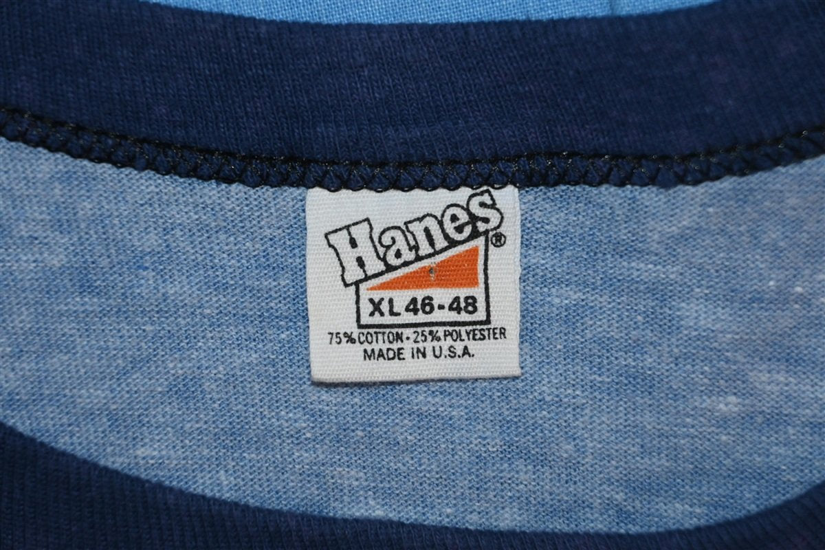 70s Love a Teacher Blue Heathered Ringer t-shirt Large product image 3