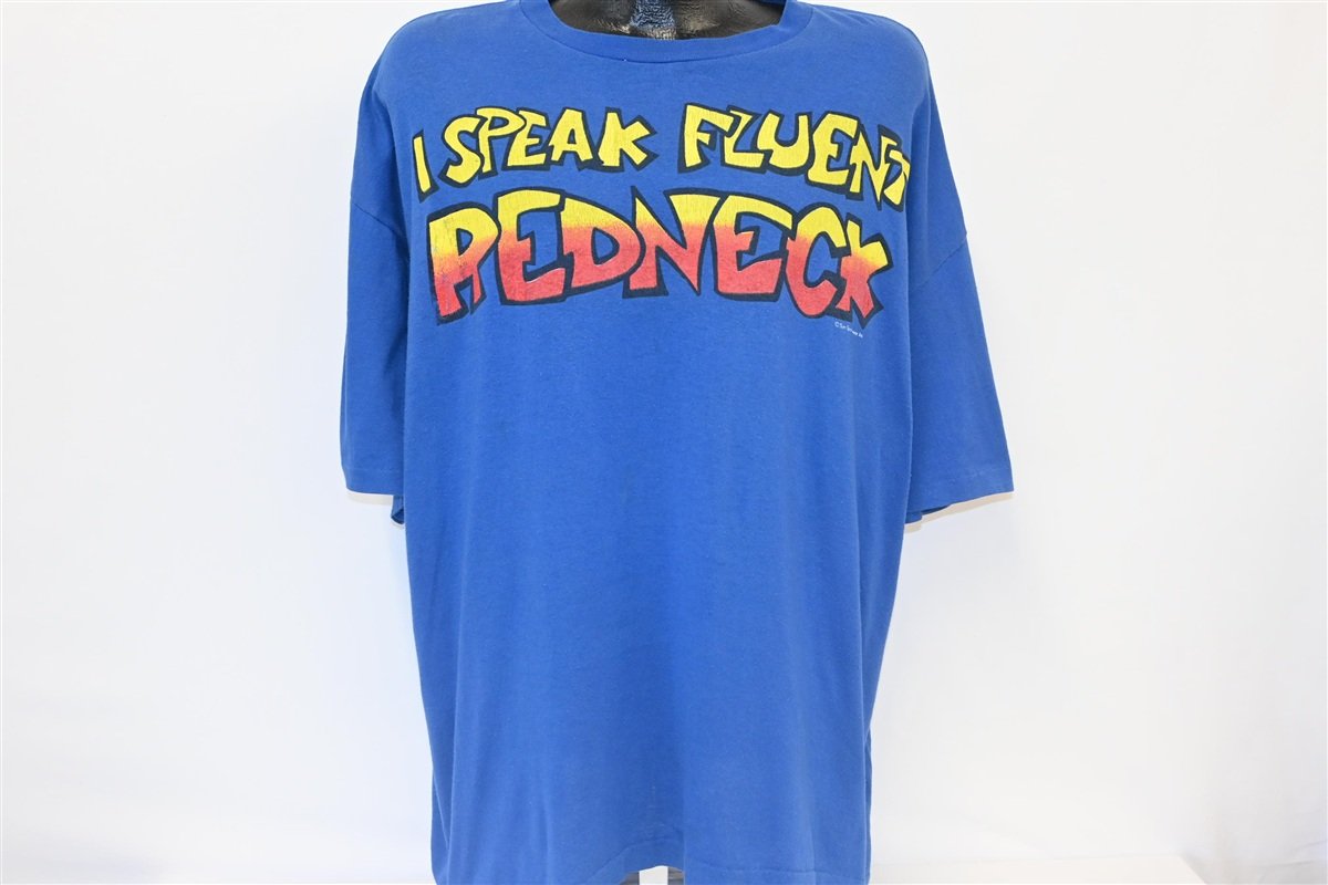 80s I Speak Fluent Redneck Funny Country t-shirt XXXL product image 2