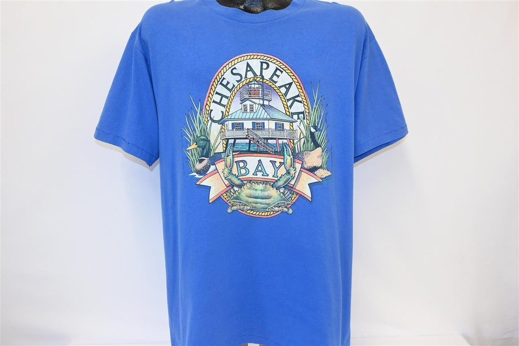 80s Chesapeake Bay Crab Goose Duck Wildlife t-shirt Large product image 2