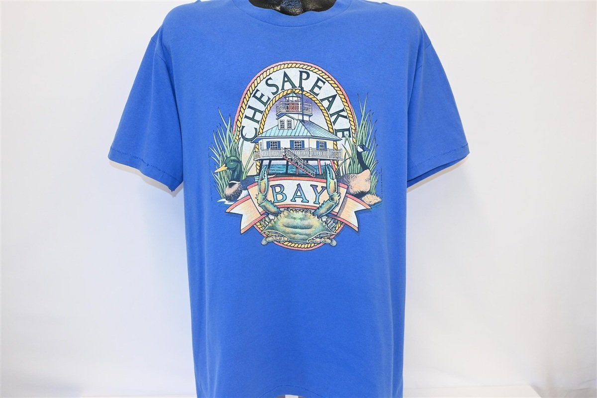 80s Chesapeake Bay Crab Goose Duck Wildlife t-shirt Large product image 2