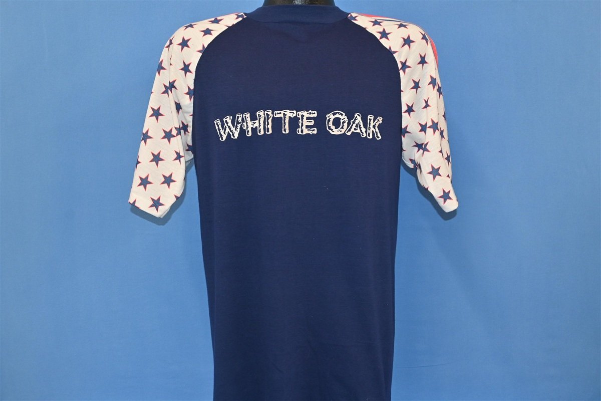 70s White Oak Stars & Stripes Blue Raglan t-shirt Large product image 2
