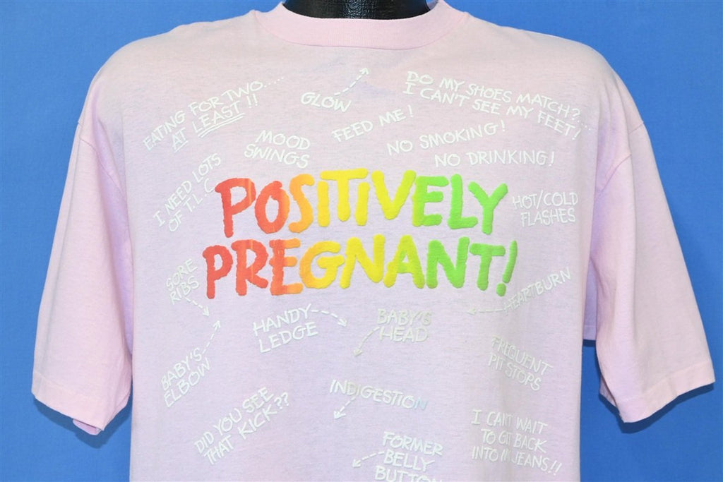 80s Positively Pregnant! Puffy Paint Baby t-shirt Extra product image 1