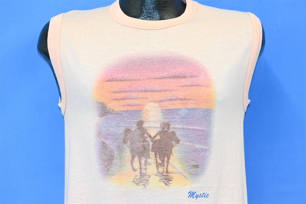 80s Mystic Sunset Beach Horseback Ride Sleeveless t-shirt product image 1