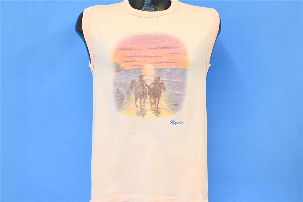 80s Mystic Sunset Beach Horseback Ride Sleeveless t-shirt product image 2