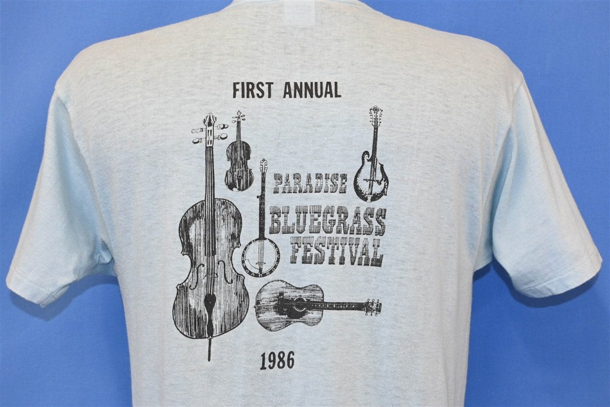 80s First Annual Paradise Bluegrass Festival 1986 t-shirt product image 1