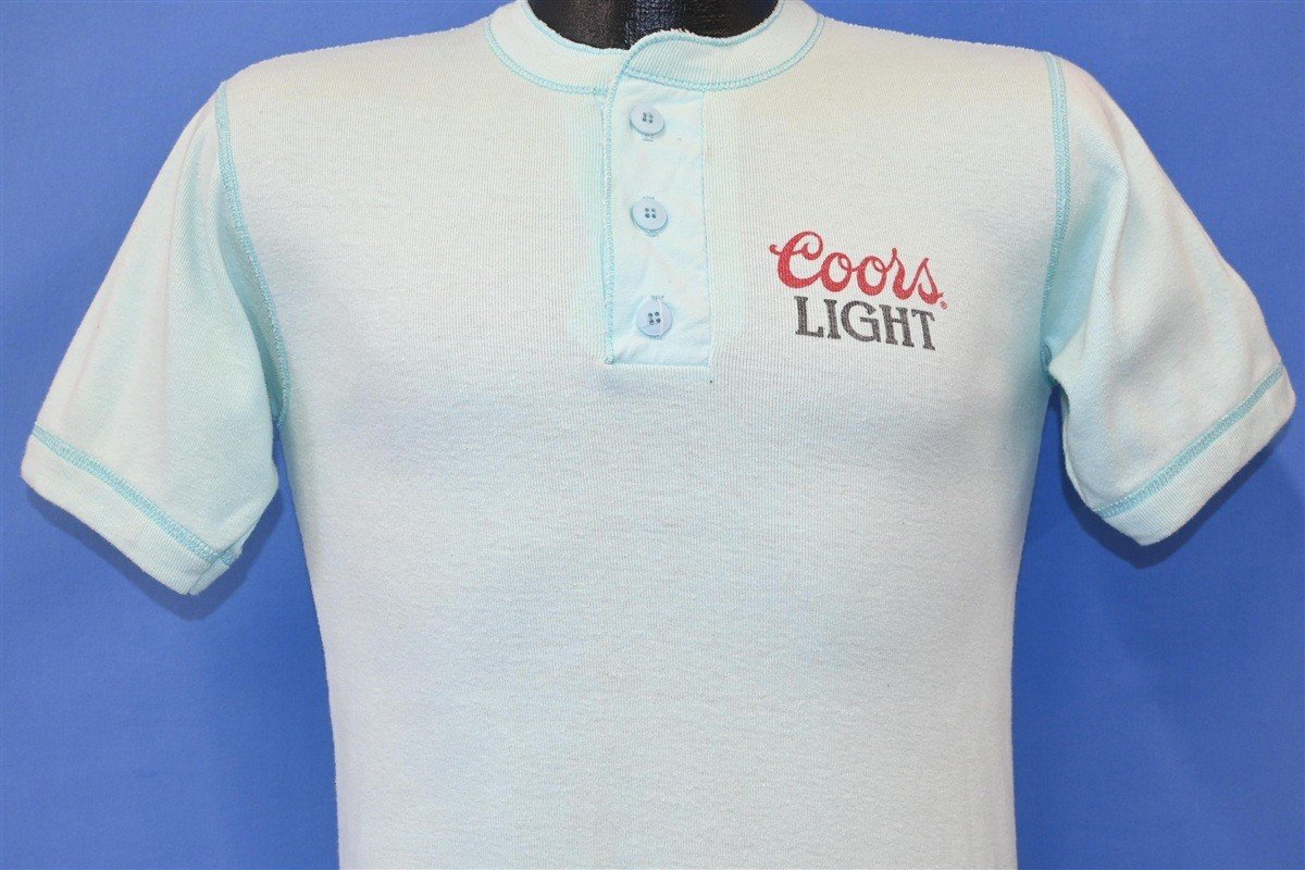 80s Coors Light Silver Bullet Beer Henley t-shirt Small product image 2
