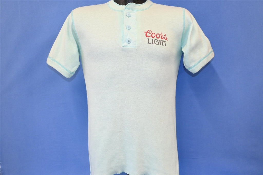 80s Coors Light Silver Bullet Beer Henley t-shirt Small product image 3