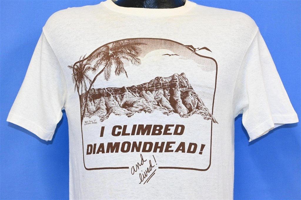 80s I Climbed Diamondhead and Lived Hawaii t-shirt Medium product image 1