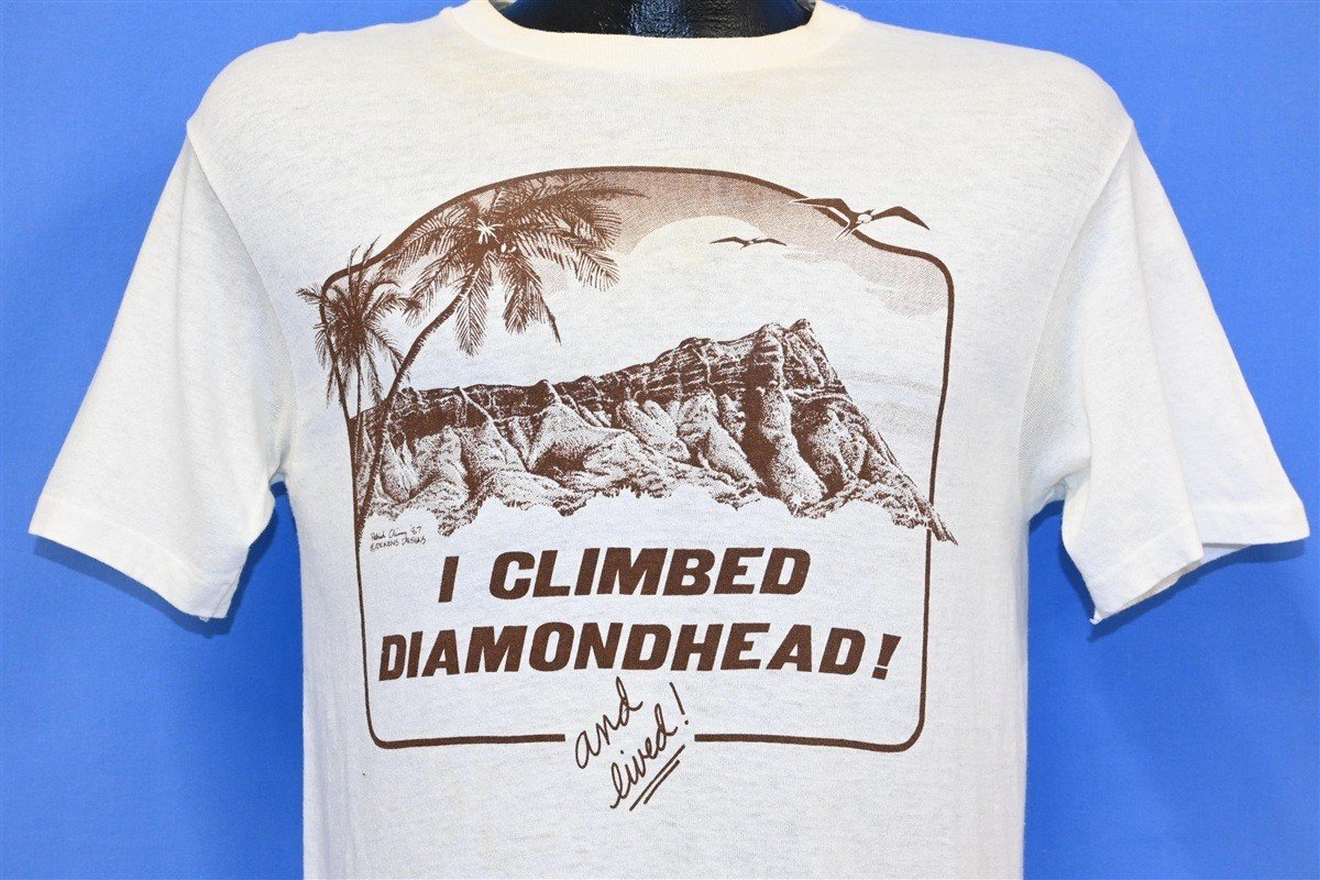 80s I Climbed Diamondhead and Lived Hawaii t-shirt Medium product image 1