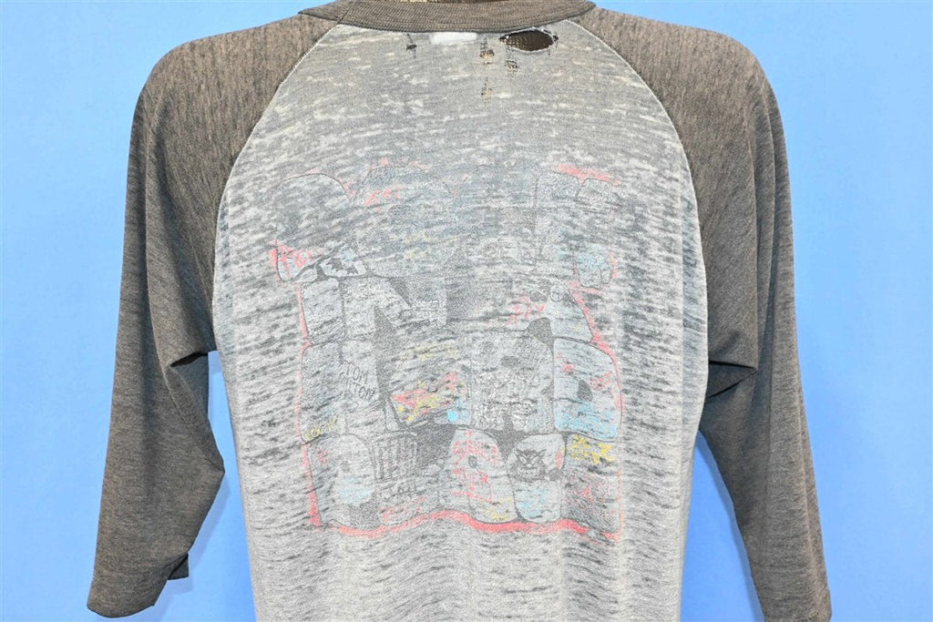 80s Aerosmith Rock in a Hard Place Distressed t-shirt Extra product image 3