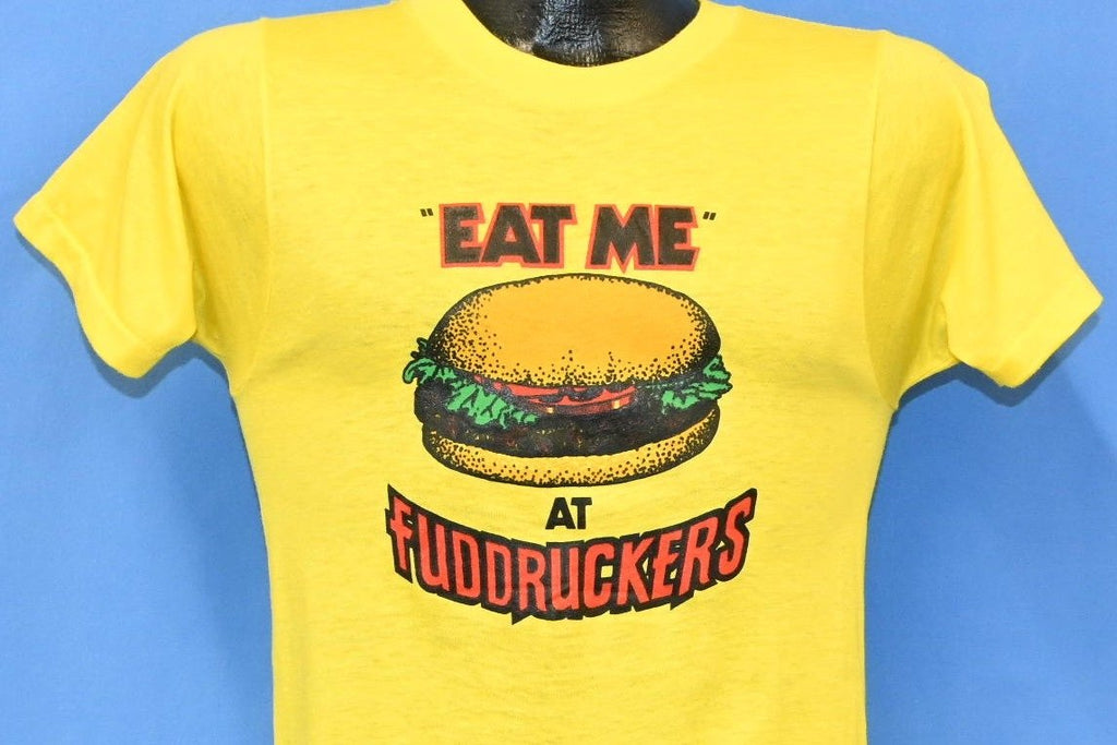 80s Eat Me At Fuddruckers Fast Food Hamburger t-shirt Small product image 1