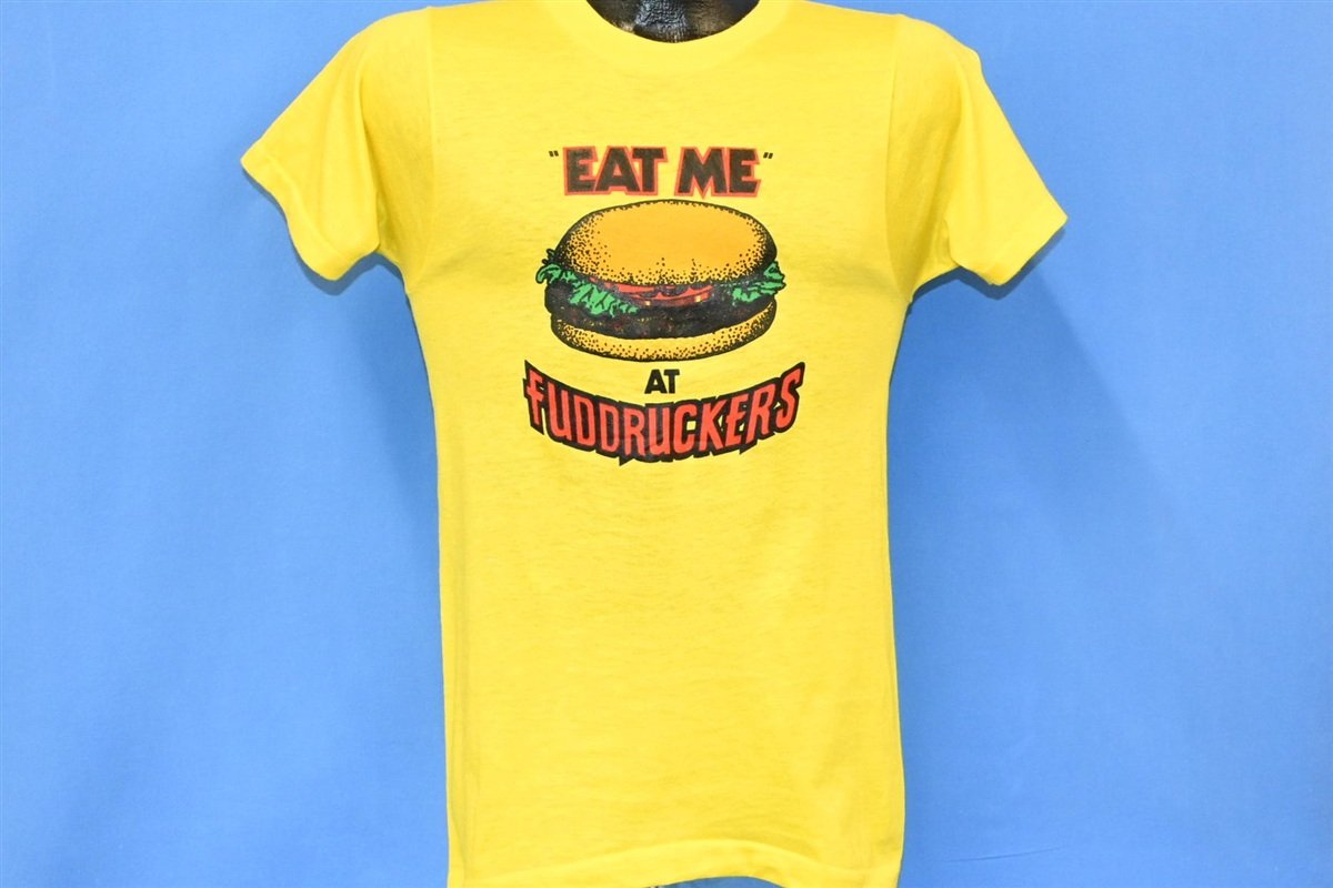 80s Eat Me At Fuddruckers Fast Food Hamburger t-shirt Small product image 2