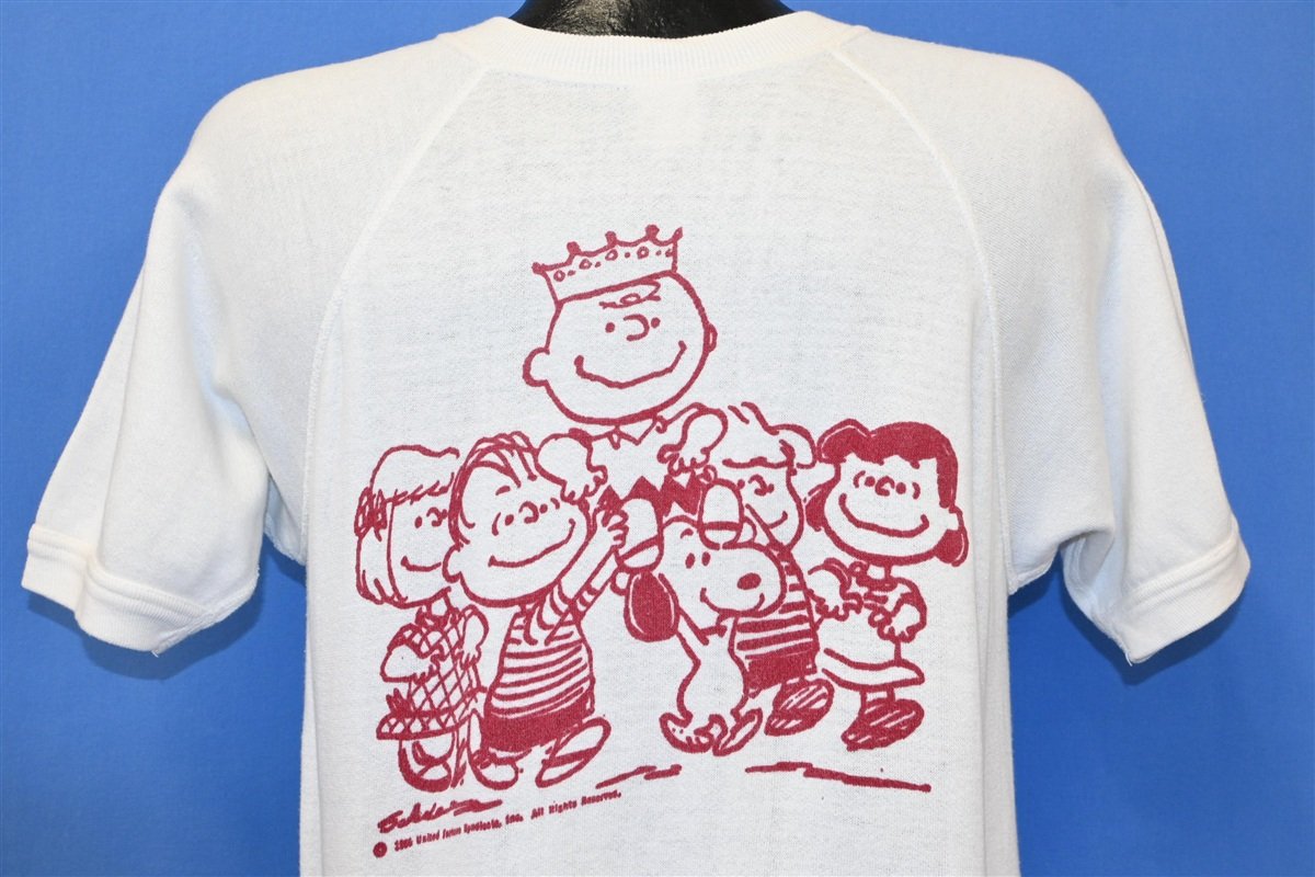 60s Peanuts Comics Charlie Brown Short Sleeve Sweatshirt product image 3
