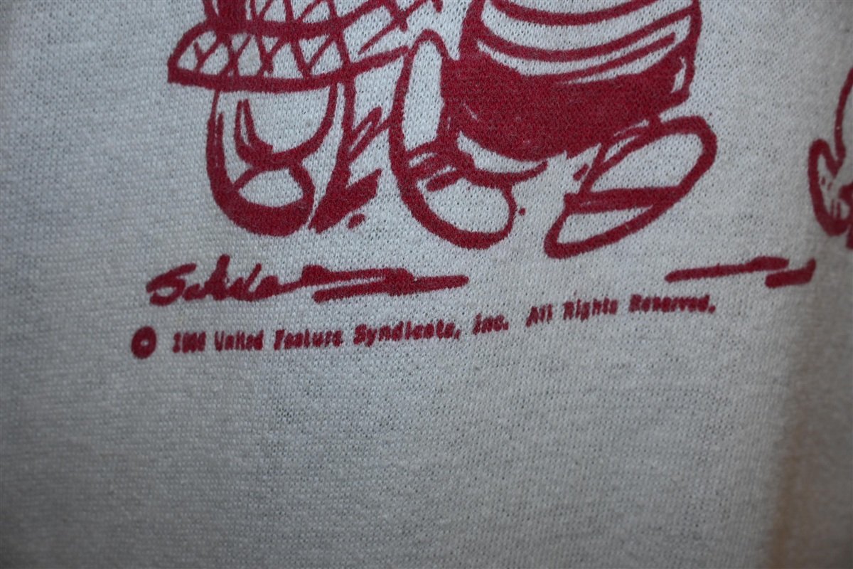 60s Peanuts Comics Charlie Brown Short Sleeve Sweatshirt product image 4