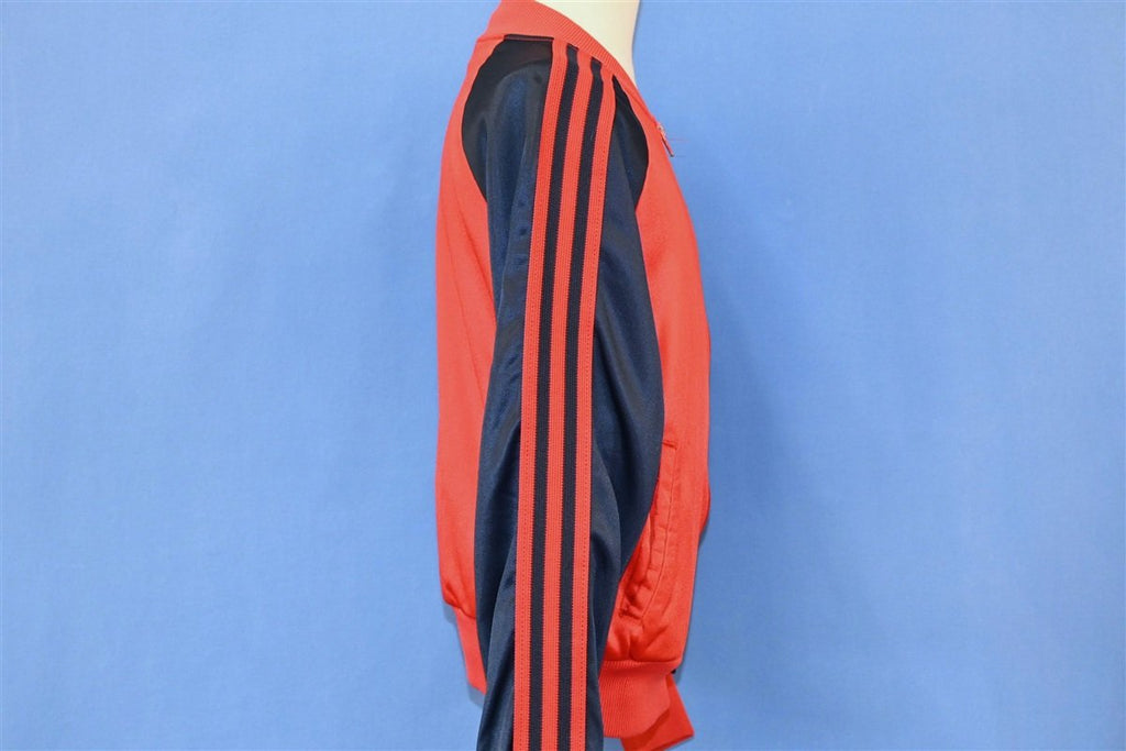 80s Adidas Trefoil Red Blue Zipper Track Jacket Youth Medium product image 3