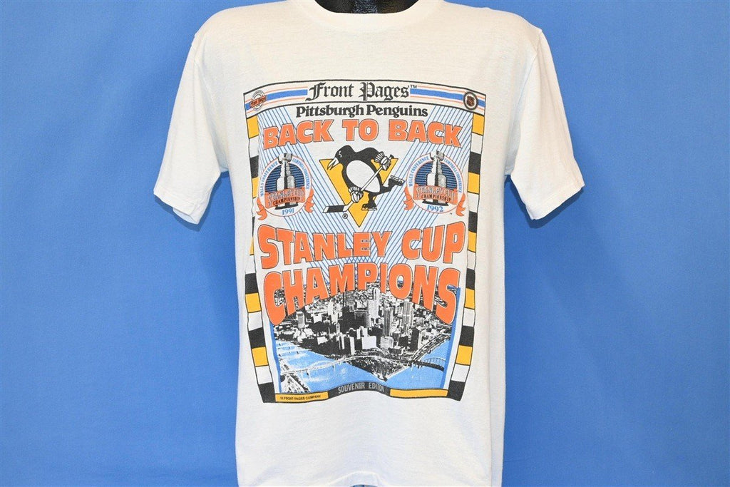 90s Pittsburgh Penguins Back To Back Stanley Cup t-shirt Large